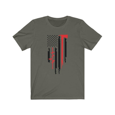 Firefighter's Heartbeat - Short Sleeve Tee